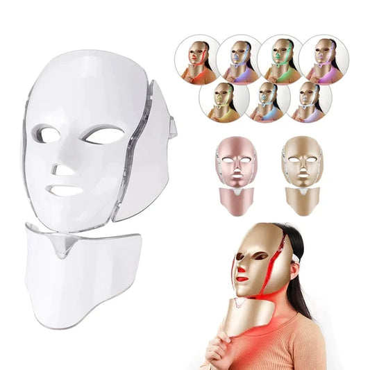 Mascara Facial Led + Cuello Fototerapia
