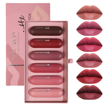 Labial Mate Larga Duración X6 en bala