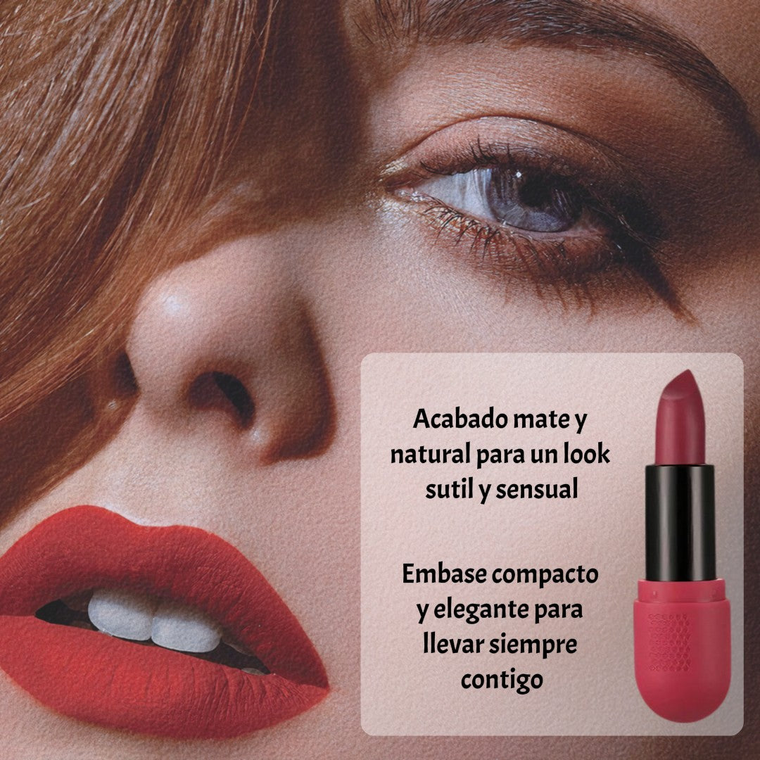 Labial Mate Larga Duración X6 en bala